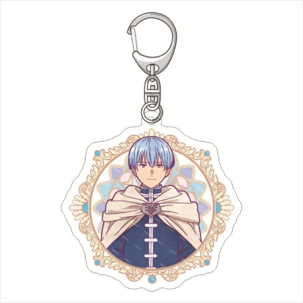 Acrylic Keychain For Anime Frieren Cartoon Figure Himmel Key Chain Ring Pendant Jewelry Fans Gift Cosplay Bag Accessories Gift