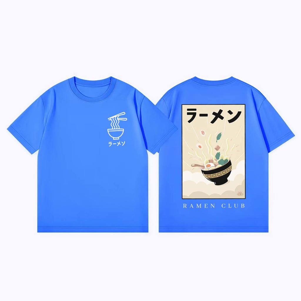 Japanese Ramen Cuisine Tshirt Men Women Clothing Fashion Aesthetic Short Sleeve T Shirts Summer Casual Loose Cotton Tshirts