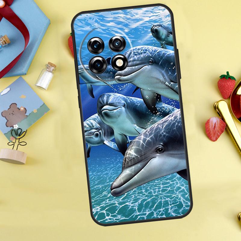 

Ocean Dolphin Case For OnePlus Nord 5 CE 2 3 4 Lite N20 N30 OnePlus 15 12R 13R 13 12 11 10 10T 13T Cover OnePlus 15