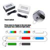 Rectangular 3D Engraved LED Adjustable Light Base for Jewelry Display with Multiple Color Options and USB Power Supply
