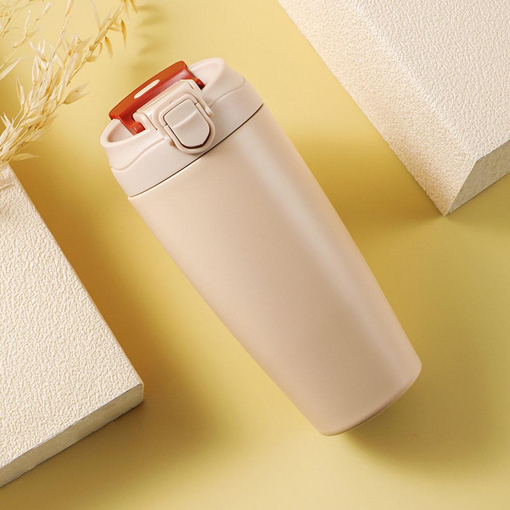 

500ml Stainless Steel Coffee Thermos Bottle with Straw Insulated Thermal Cup for Car Travel Office - Keeps Drinks Hot/Cold 500ml