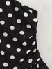 2025 Spring Women's European & American Style Polka Dot One-Shoulder Bodycon Dress