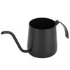 304 Roestvrij Staal Anti-aanbak Lang Tuit Koffiepot Ketel Theepot voor Thuis Koffiebar Cafés(Zwart 250ml )