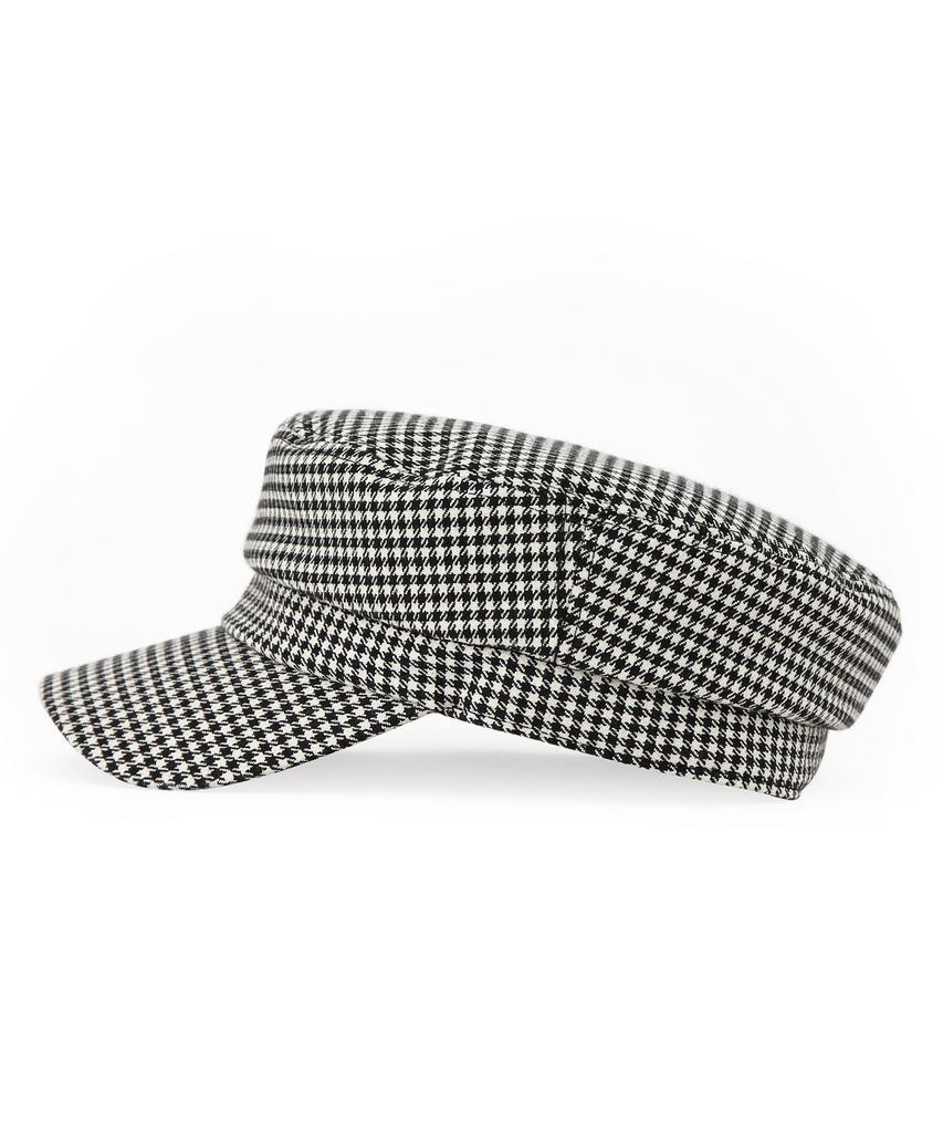 Eondeokeonteulolseutyudio Four Seasons Cotton Bellboy Cap Mariner / Hound Tooth Ck / Mono