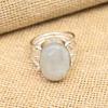 Astonishing Rainbow Moonstone Gemstone 925 Sterling Silver Handmade Jewelry Lovely Ring For Her