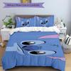 Alien Water Printed 3pcs Bedding Set Soft Microfiber 1 Duvet Cover And 2 Pillowcases Home Bedroom Decor Xmas Gift K1958