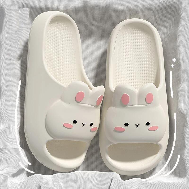 Women Summer Concise Slippers Men Soft Home Slides Couples Bathroom Non-slip Sandals Adults Comfortable Outdoor Beach Shoes
