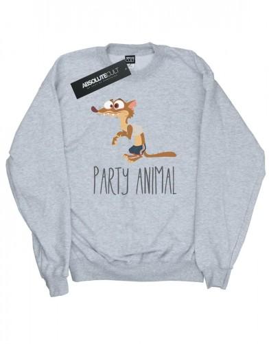 Disney Womens/Ladies Zootropolis Party Animal Sweatshirt L noir