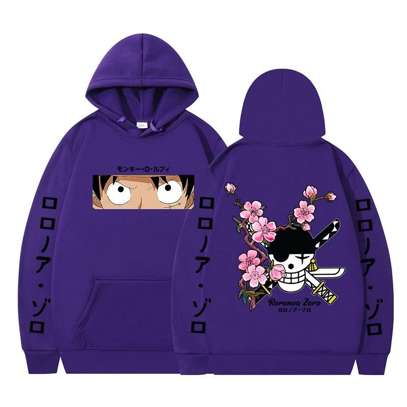 ONE PIECE Anime Hoodie Roronoa Zoro Hoodie Streetwear Hooded Sweatshirt Men Women Cosplay Sports
