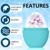 Beauty Ice Facial Roller Mold Silicone Egg Shaped Eye Puffiness Relief Massage   for Women