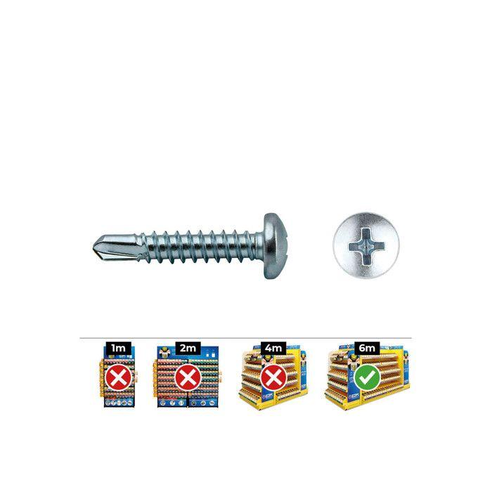 Perceuse Philips Din 7504n 3,9x13 Zinc. Boîte 500 Uni. Celo