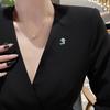 Chinese Style Enamel Color Wing Brooch Women's High-end Sense High-end Personalized Coat Cardigan Corsage Versatile Fashion Pin