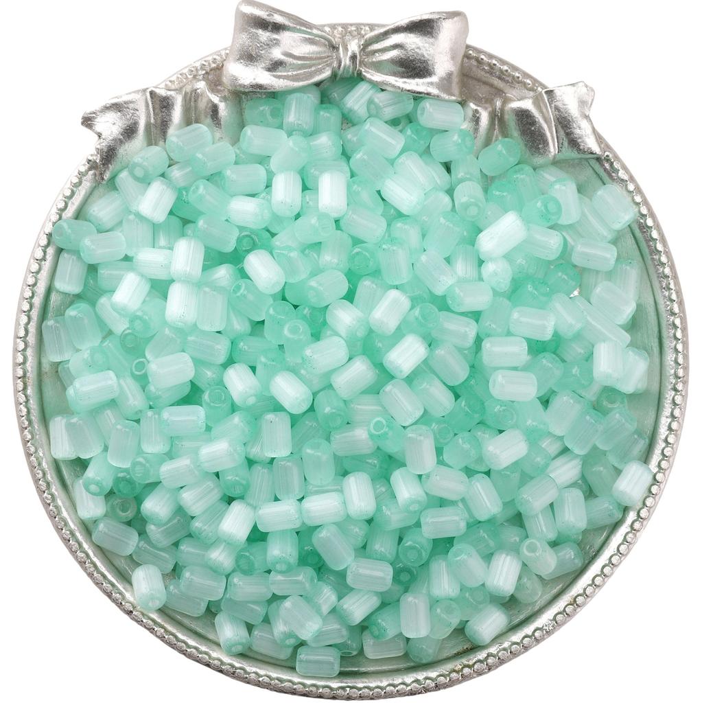 60Pcs Glass Seed Beads Cat Eye Jujube Shaped Beads DIY Bracelet Necklace For Jewelry Making Accessories