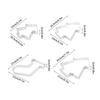 1Pcs Christmas Tree Shape Stainless Perforated Seamless Tart Ring Quiche Ring Tart Pan Pie Tart Ring Outdoor Tableware
