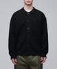 Musinsa Standard Oversized Ribbed Collared Cardigan [Black]