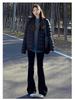 Korean Style High Waist Black Flare Pants for Women - Slimming Wide Leg Suit Pants for Spring and Autumn (Petite 145)