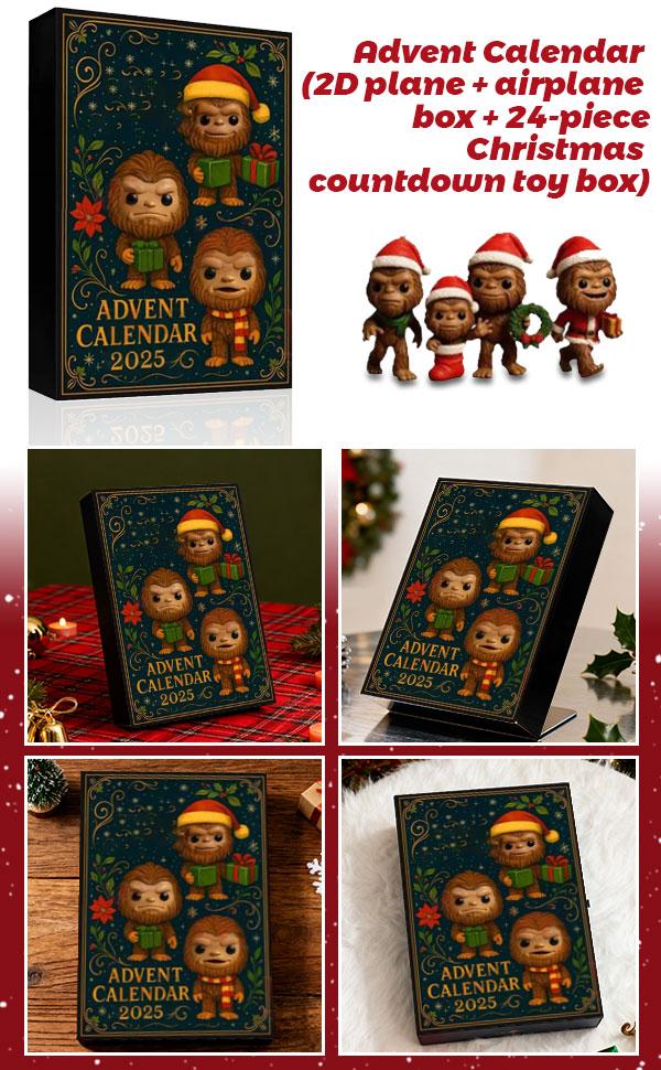 Adventskalender 24 Tage Countdown-Kalender Mit Musikalischen Charakter-Sammelfiguren, Adventskalender