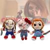 Entzückende Chucky Plüschpuppe Kürbisdesign für Halloween Kreative Dekoration und Geschenke