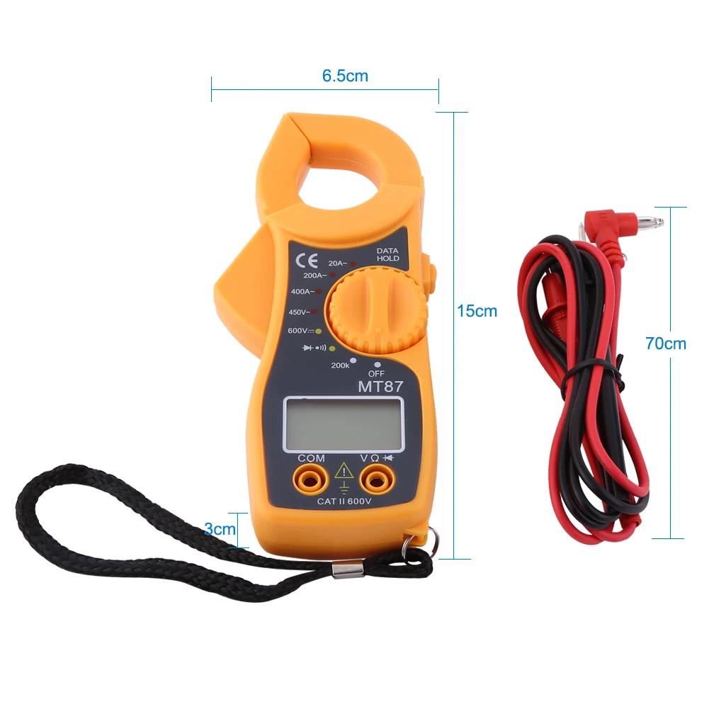 

Digital Clamp Meter Multimeter Ammeter Digital Clamp Multimeter AC DC Voltmeter Ammeter Ohmmeter Volt Tester LCD Meter Voltmeter жовтий