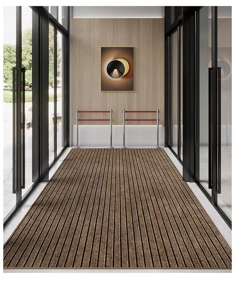 Striped Rubber Carpet Door Mat Kitchen Floor Mat Section Door Mat, Non-slip and Waterproof, Easy To Clean, Free To Cut,