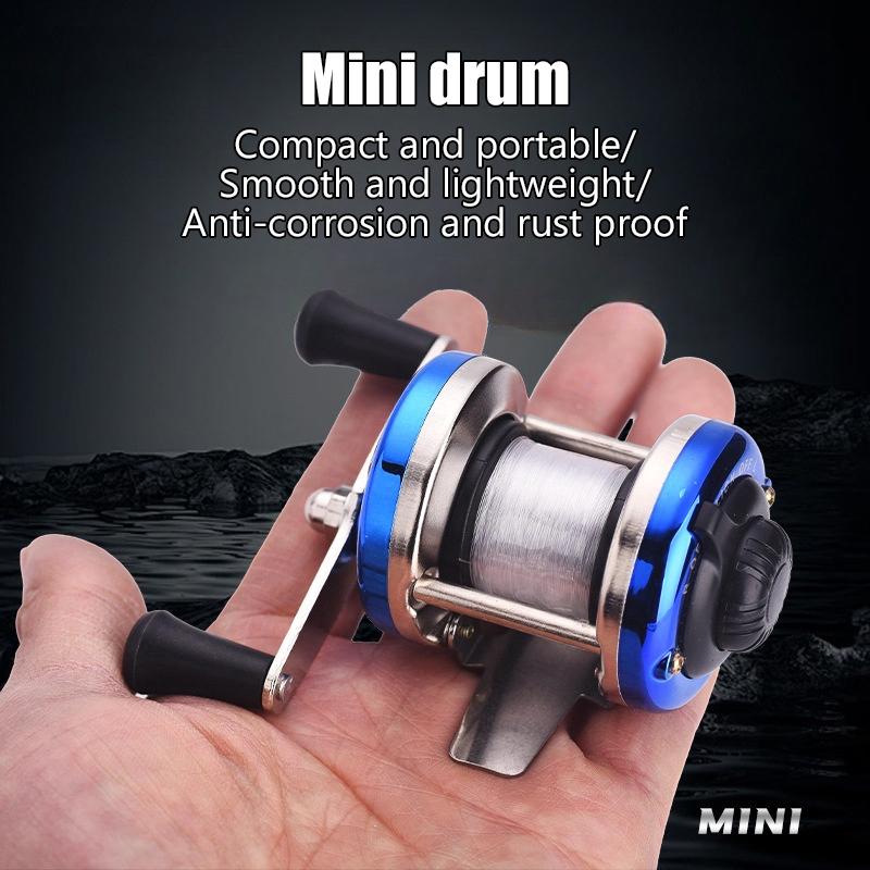 Mini Tambur Plasticl Mulineta Pescuit Portabilă Iarnă Gheață Mulinetă Tambur Cu Fir Echipament de Exterior Accesorii Pescuit