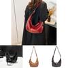 Fashionable Vintage Dumpling Bag For Women Stylish Large Capacity Shoulder Bag In Black Red Brown And Coffee Colors