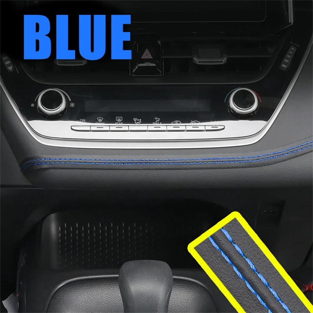 

Universal Car Mouldings Trim Pu Leather DIY Braid Decorative Line Strip for Door Dashboard Sticker Car Accessories Interior 0.5m синій