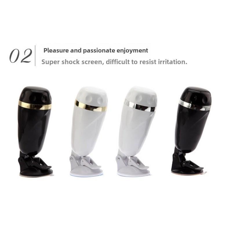 Hands Free Suction Bullet Vibrating Masturbator Hands Free Workout Masturbator Inverted Mold Apparatus Adult Sex Products