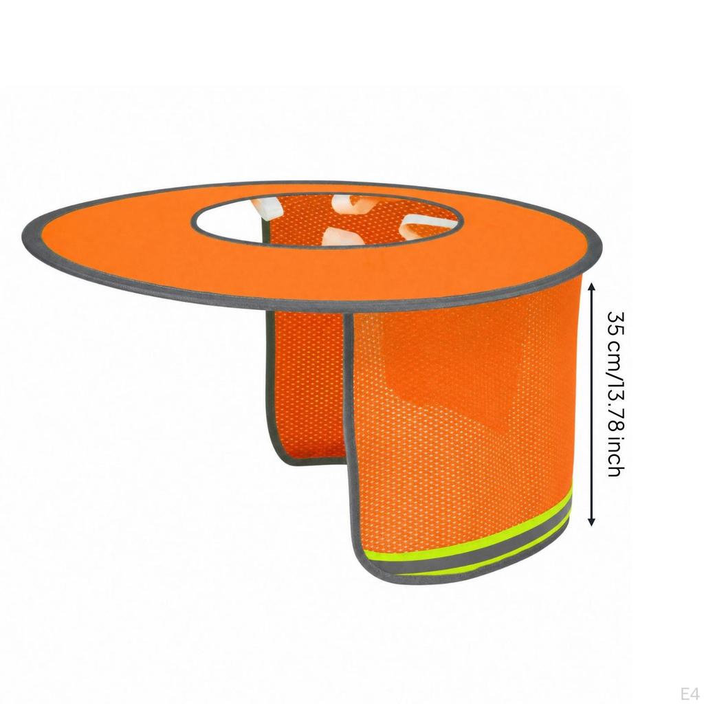 Hard Hat Shade with Neck Drape Breathable Mesh Sun