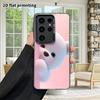Phone Case: 2D Flat Samsung Galaxy A34 A35 M05 M06 S20 S22 S21 FE Plus 5G Protective Case, Couples Style, Little Bear Hiding Behind a Pole, Christmas 