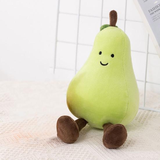 Fruit Plush Toy Lovely Banana Peach Pear Eggplant Cartoon Doll Plushies Ornament Soft Fruit Stuffed Doll Party Home Table Decoration Creative Gifts