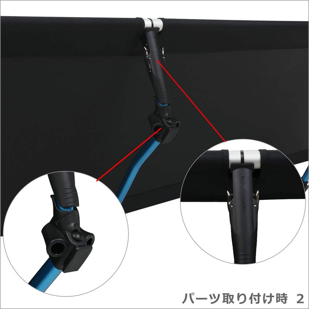 Cot One Convertible Long Helinox Cot Simple Bed Cot One Convertible Long Black [Helinox] [Item]
