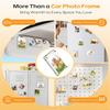 2-piece Magnetic Car Sun Visor Photo Clip - Transparent Acrylic Display, Car Sun Visor, Easy To Install Vehicle Accessories