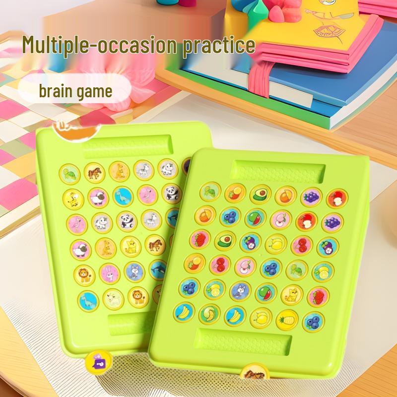 Dětská vzdělávací hra pro dva hráče Memory Flip-Over Šachy pro interakci rodič-dítě