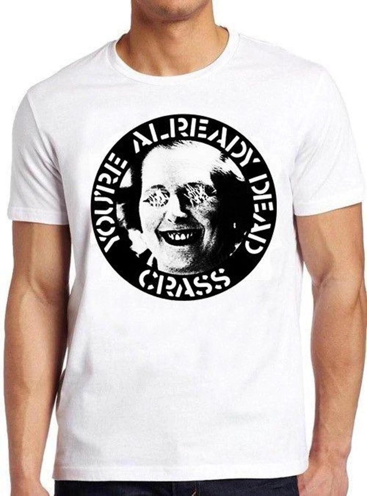 Crass Youre Already Dead T Shirt Punk Anarcho Graphic Tee Gift Top Unisex XS