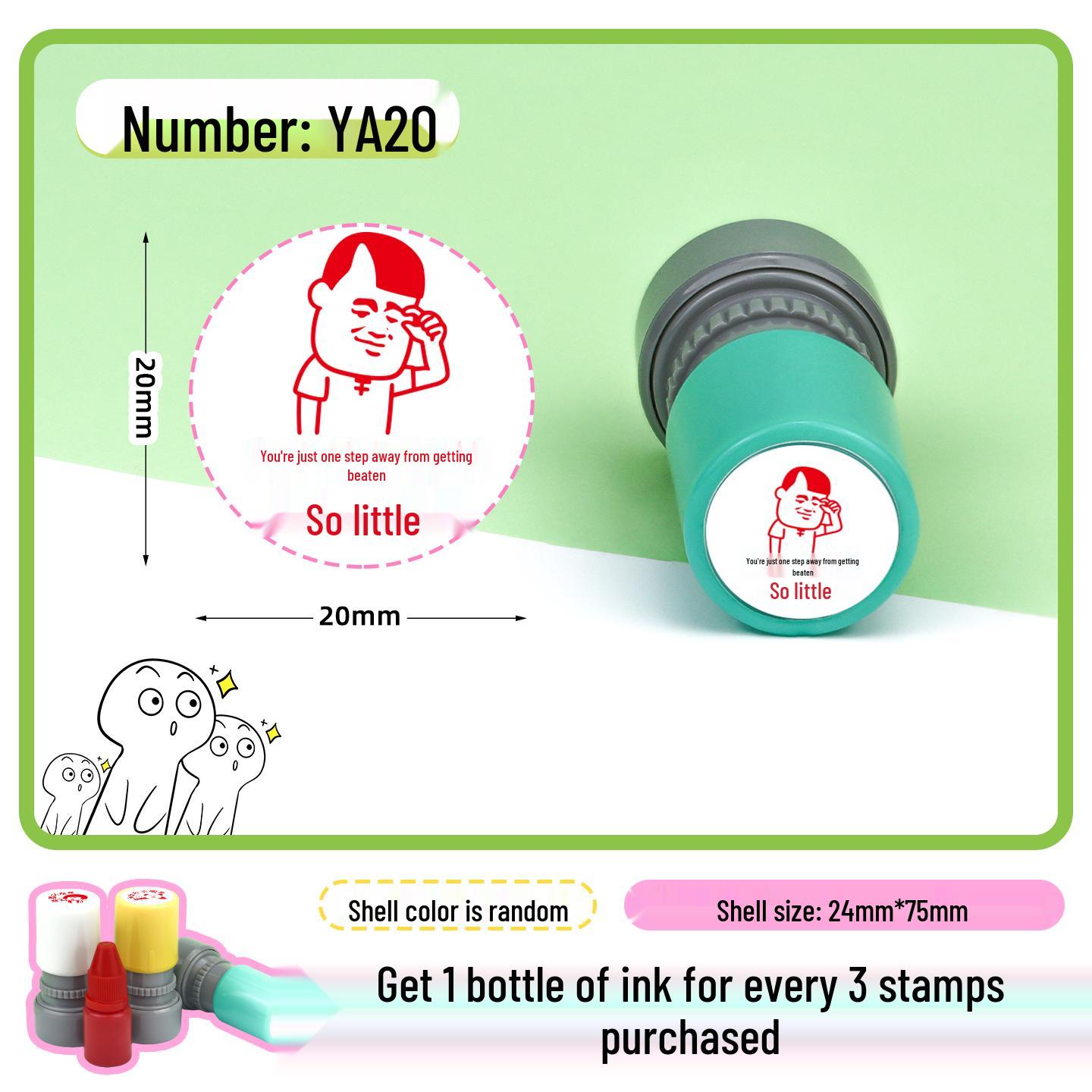 Teacher Reward Stamp: Cute Cartoon Patterns for Praising and Correcting Homework