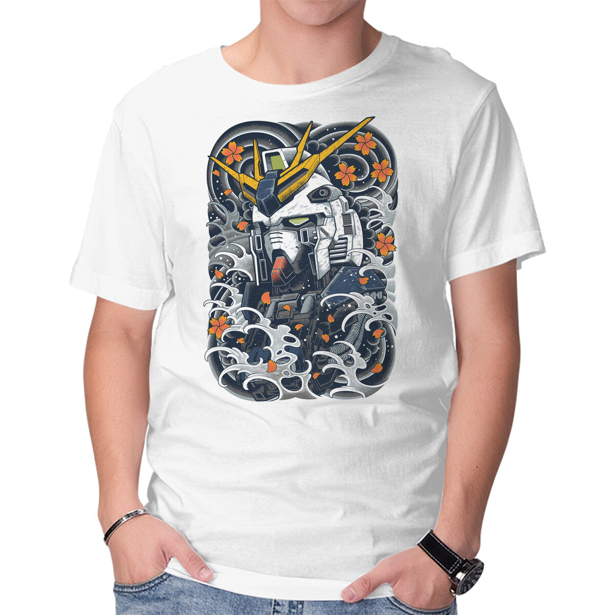 Unisex Crew Neck T-Shirt Nu Mecha Ink Graphic Short Sleeve Casual Tee XXL