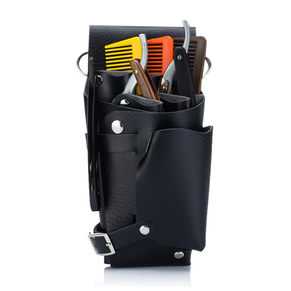 Buy PU Leather Rivet Hair Scissor Bag Barber Scissors Holster Pouch