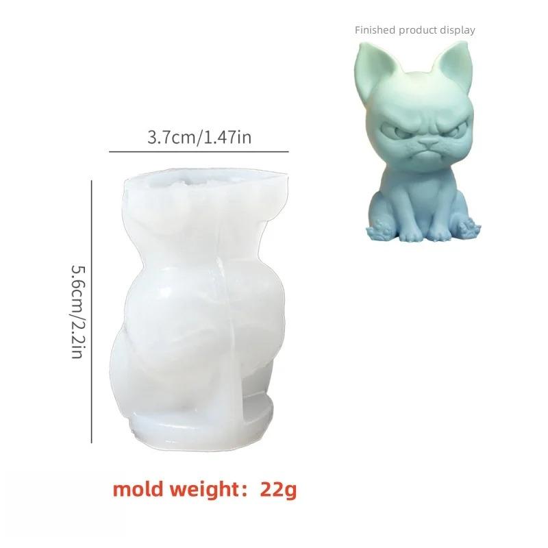 3D Cat Dog Candle Silicone Mold Multiple Cute Animals Shape Aromatherapy Soap Resin Molds Cake Decor Candy Chocolate Baking Tool