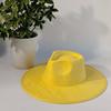 LIDHAY Western Style Suede Hat, Unisex Wide Brim Fedora Hat, Felt Panama Hat, Rancher Hat LIDHAY Western Style Suede Hat, Unisex