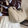 New Ins Style Summer Casual Lazy Shoulder Messenger Tote Bag Versatile Simple Pocket Large Capacity Cloth Bag