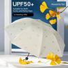 Paradise Umbrella Folding Black Coated Portable Sun Umbrella Uv Protection Student Girls' Dual-Use Sunshade Umbrella Sun Protection Rain Umbrella