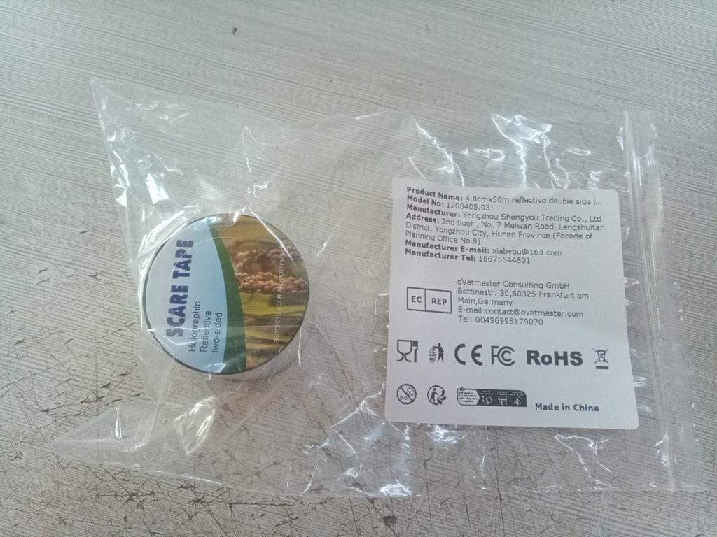 Bird Scare Tape Reflective Bird Tape Double Side Bird Repellent Flash Tape for Scare Pigeon Gulls Crows for Garden Farm