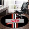 Haas F1 Racing Team Print Round Rug, Washable Floor Carpet, For Entryway Dorm Laundry Room Office Study, Home Decor Birthday Christmas Gift