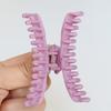 Arc Shape Hair Claw Non-slip Crossing Teeth Solid Color Decorative Tight Frosted Large Shark Hair Clamp Styling Tool