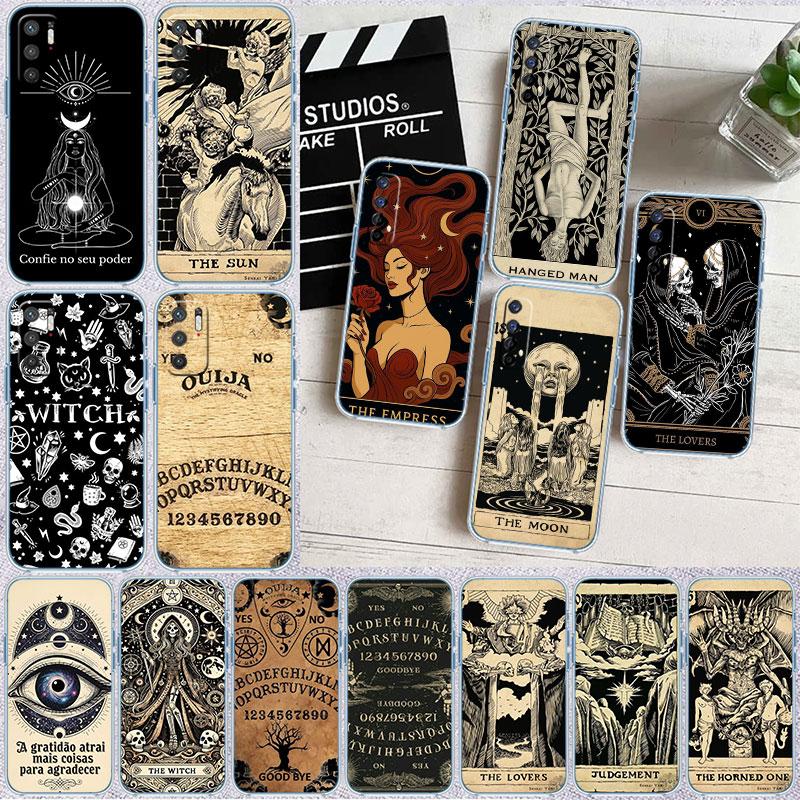 Witch Divination Tarot Moon Phone Case for Motorola Moto G10 G20 G30 G31 G32 G34 G35 G41 G42 G50 G51 G52 G55 G60 G60S