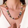 Unisex Personalized Jewelry Gift Her Crystal Geometric Beaded Bracelet DIY Glass Beads String