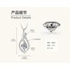 Silvere Glam A High-end Moissanite Necklace And Pure Silver Collarbone Chain Pendant From Europe And America