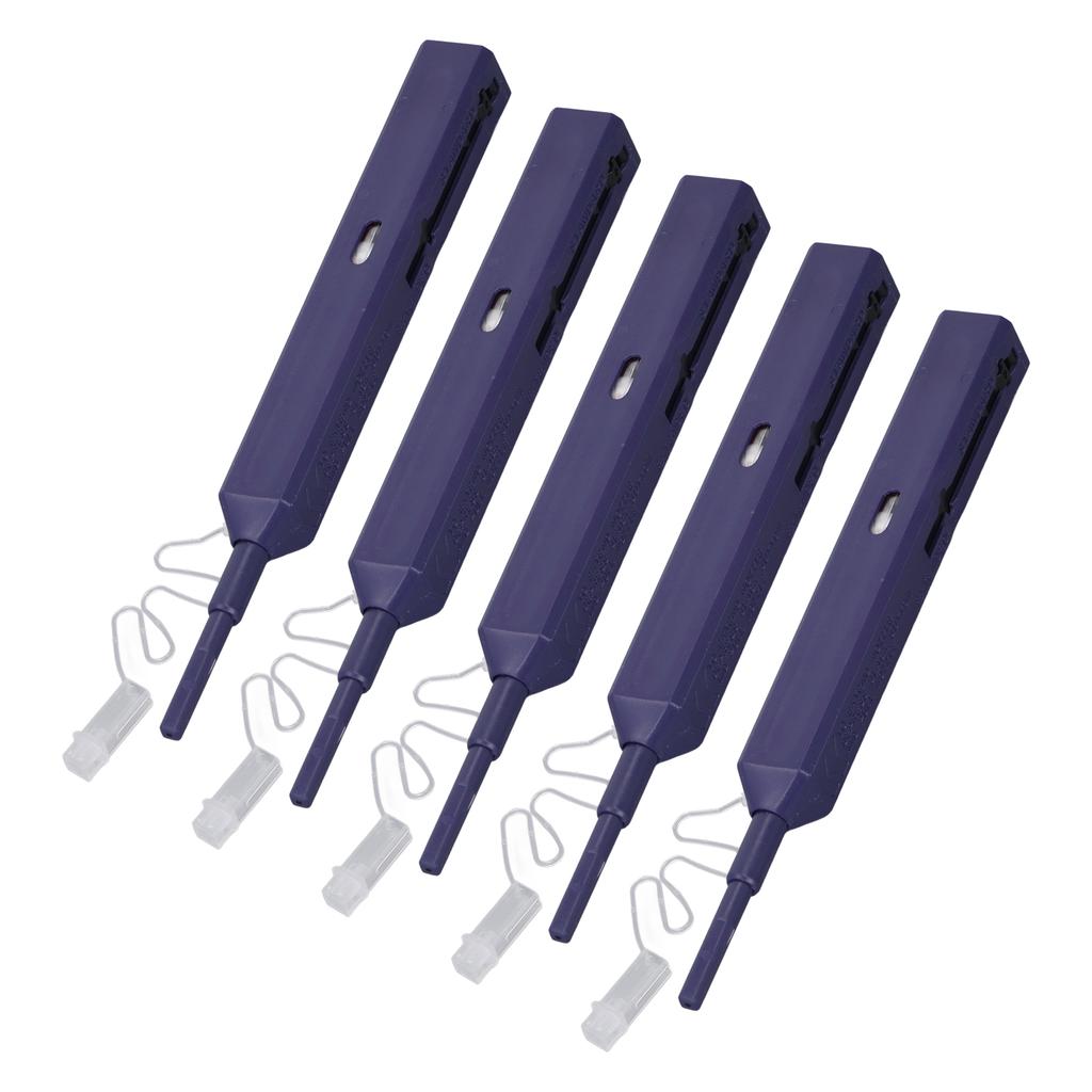 5Pcs Fiber Optic Cleaner Pen LC MU Connector End Cleaning for Dia 1.25mm Ferrules SC FC ST 800+