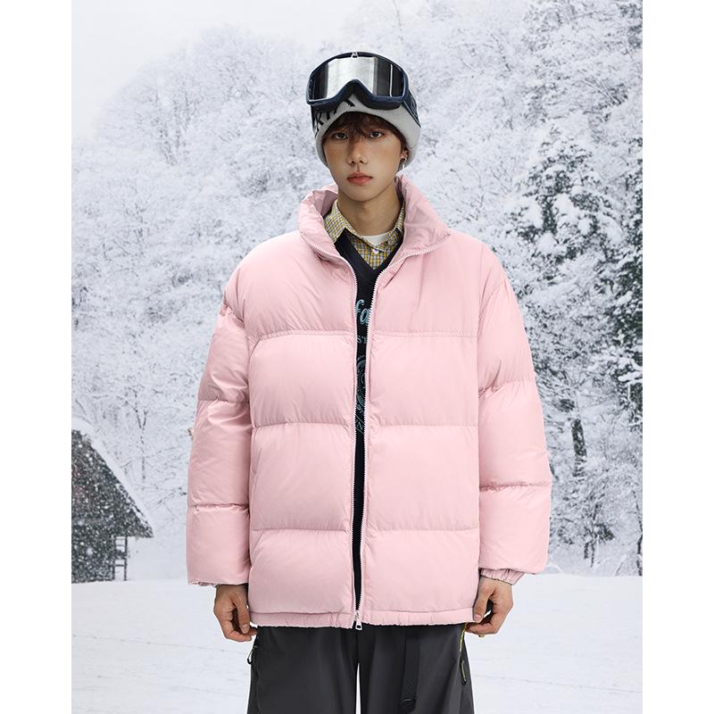 

ACU Menswear Lightweight Down Puffer Jacket - New 2026 Winter Arrival, Multi-color Stand Collar Outerwear for Men. M